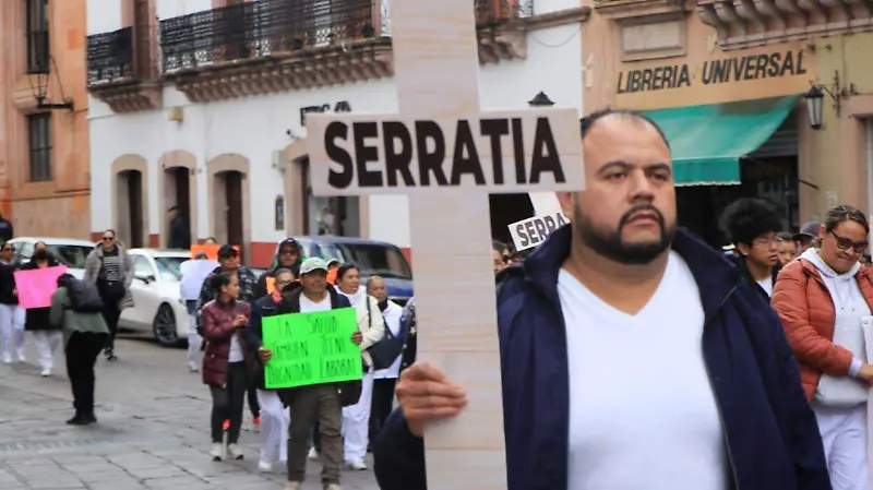 Protesta SNTSA en Zacatecas